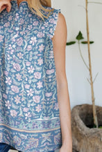 Load image into Gallery viewer, Frill Printed Mock Neck Top
