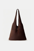 Load image into Gallery viewer, Zenana Crochet Mesh Half Pointelle Knit Tote Bag
