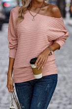 Load image into Gallery viewer, Texture Round Neck Long Sleeve Top
