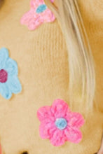 Load image into Gallery viewer, Flower Round Neck Short Sleeve Sweater

