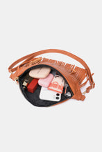 Load image into Gallery viewer, Fringed PU Leather Sling Bag
