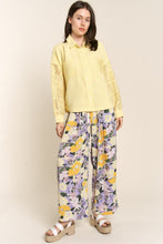 Load image into Gallery viewer, J.NNA Button Down Lace Long Sleeve Waffle Shirt
