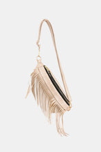 Load image into Gallery viewer, Fringed PU Leather Sling Bag
