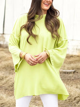 Load image into Gallery viewer, Mock Neck Dropped Shoulder T-Shirt
