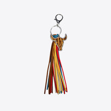 Load image into Gallery viewer, Rhinestone Bull Keychain with Tassel
