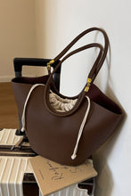 Load image into Gallery viewer, PU Leather Drawstring Handbag
