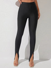 Load image into Gallery viewer, 7339 High Waist Front Slit Skinny Pants
