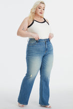 Load image into Gallery viewer, BAYEAS Full Size Ultra High-Waist Gradient Bootcut Jeans
