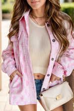 Load image into Gallery viewer, Plaid Collared Neck Long Sleeve Jacket
