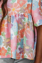 Load image into Gallery viewer, Printed Square Neck Half Sleeve Blouse
