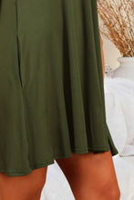 Load image into Gallery viewer, Round Neck Cold Shoulder Short Sleeve Dress
