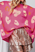 Load image into Gallery viewer, Graphic Batwing Sleeve Round Neck Sweater
