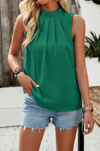 Load image into Gallery viewer, Ruched Mock Neck Tank
