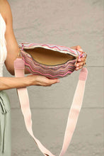 Load image into Gallery viewer, Adored Chevron Straw Sling Bag
