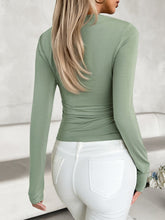 Load image into Gallery viewer, Notched Long Sleeve T-Shirt
