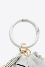 Load image into Gallery viewer, PU Wristlet Keychain with Card Holder
