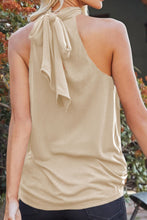 Load image into Gallery viewer, Tied Grecian Neck Tank
