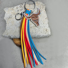 Load image into Gallery viewer, Rhinestone Bull Keychain with Tassel
