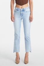 Load image into Gallery viewer, BAYEAS Full Size High Waist Raw Hem Washed Straight Jeans
