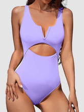 Load image into Gallery viewer, Cutout Notched Wide Strap One-Piece Swimwear
