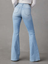 Load image into Gallery viewer, Distressed Bootcut Jeans with Pockets
