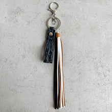 Load image into Gallery viewer, Genuine Leather Tassel Keychain
