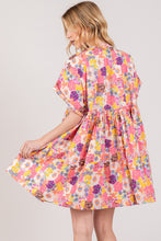 Load image into Gallery viewer, SAGE + FIG Floral Short Sleeve Babydoll Dress with Pockets
