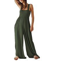 Load image into Gallery viewer, Smocked Wide Strap Jumpsuit
