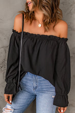 Load image into Gallery viewer, Off-Shoulder Flounce Sleeve Blouse
