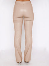 Load image into Gallery viewer, PU Leather High Waist Straight Pants
