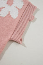 Load image into Gallery viewer, Pearl Trim Round Neck Short Sleeve Sweater
