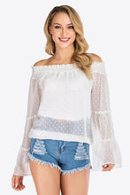 Load image into Gallery viewer, Swiss Dot Off-Shoulder Blouse
