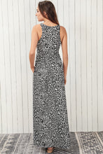 Load image into Gallery viewer, Leopard Round Neck Sleeveless Maxi Dress
