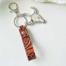 Load image into Gallery viewer, Rhinestone Bull Keychain
