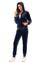 Load image into Gallery viewer, Zip-Up Hooded Jacket and Pants Set
