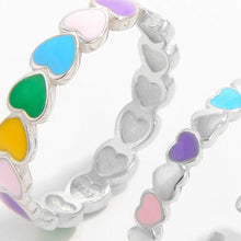 Load image into Gallery viewer, 925 Sterling Silver Drip Oil Heart Ring
