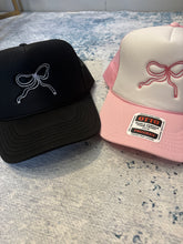 Load image into Gallery viewer, Bow Detail Trucker Hat
