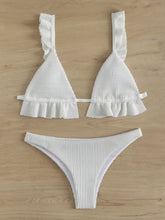 Load image into Gallery viewer, Ruffled Textured Wide Strap Two-Piece Bikini Set
