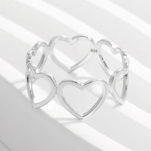 Load image into Gallery viewer, 925 Sterling Silver Heart Ring
