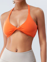 Load image into Gallery viewer, Twisted Halter Neck Active Bra
