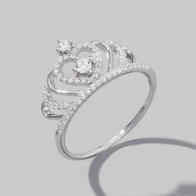 Load image into Gallery viewer, Crown Shape Zircon 925 Sterling Silver Ring
