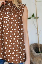 Load image into Gallery viewer, Frill Printed Mock Neck Top
