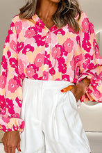 Load image into Gallery viewer, Printed Button Up Long Sleeve Blouse

