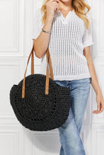 Load image into Gallery viewer, Justin Taylor C&#39;est La Vie Crochet Handbag in Black
