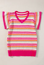 Load image into Gallery viewer, V-Neck Cap Sleeve Knit Top
