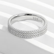 Load image into Gallery viewer, Inlaid Zircon 925 Sterling Silver Ring
