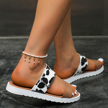 Load image into Gallery viewer, Animal Print Open Toe Sandals
