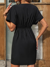 Load image into Gallery viewer, Ruched Short Sleeve Mini Dress
