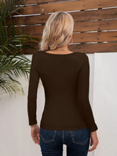 Load image into Gallery viewer, Asymmetrical Neck Long Sleeve T-Shirt
