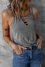 Load image into Gallery viewer, Full Size Cutout Double Spaghetti Straps Top
